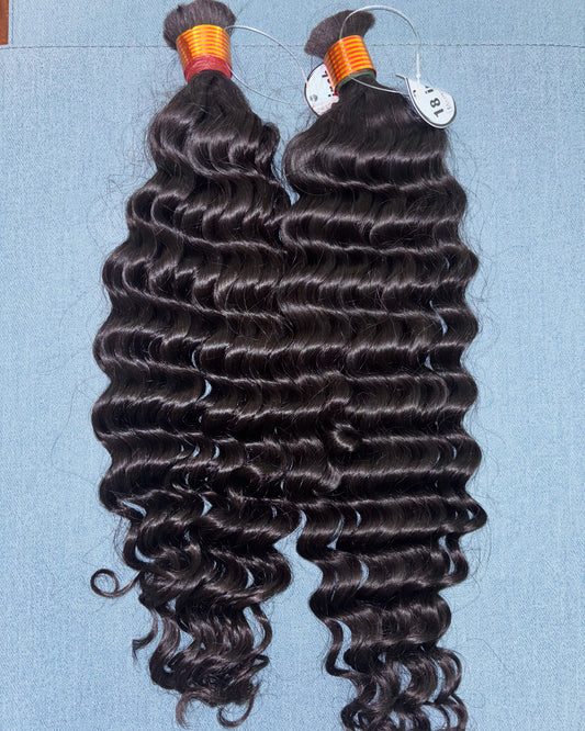 Virgin Deep Wave Bulk Braiding Bundle