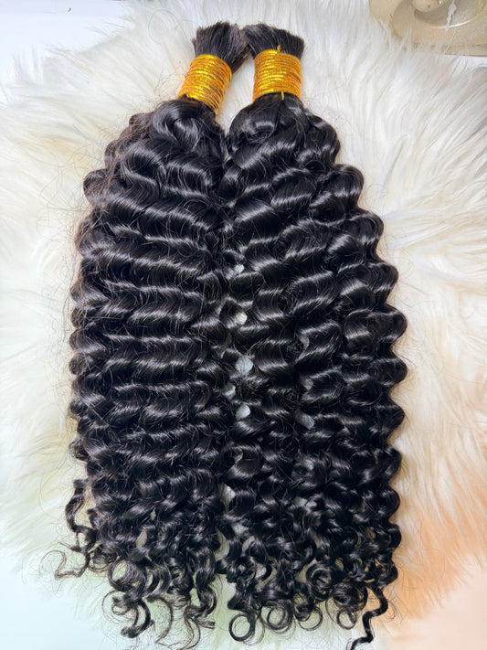 Double Drawn Spanish Curly Bulk Hair