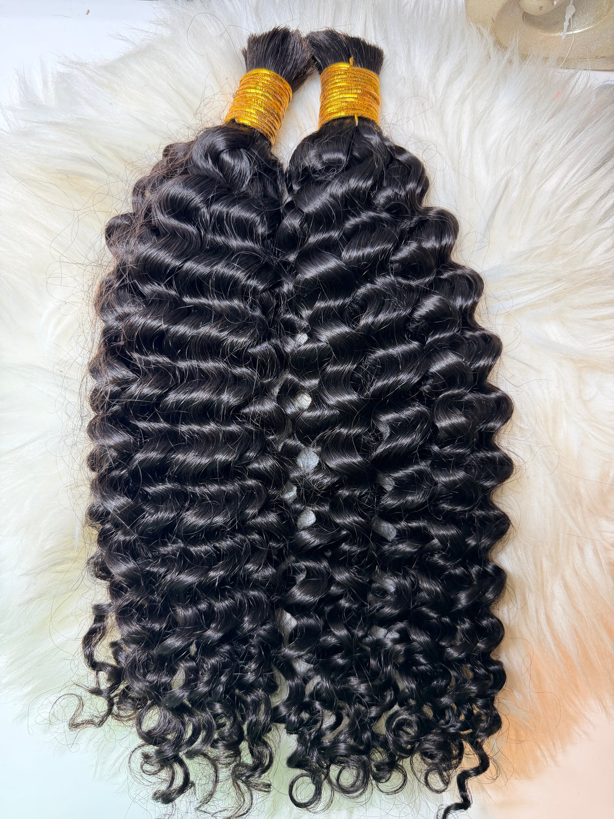 Double Drawn Spanish Curly Bulk Hair