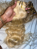 Indian Blonde  Natural Wavy